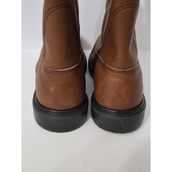 Vtg Red Wing Work Pecos Boots Men\'s Sz 8 SuperSole Leather Boots Steel Toe Brown main image 5